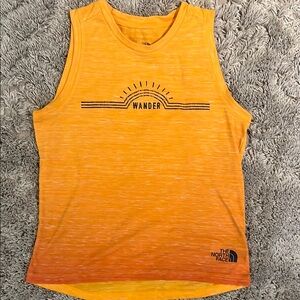 Gently Used The North Face Orange Tank
